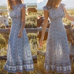 Christy Dawn The Quinn Dress Maxi Nilah Blue Floral Small